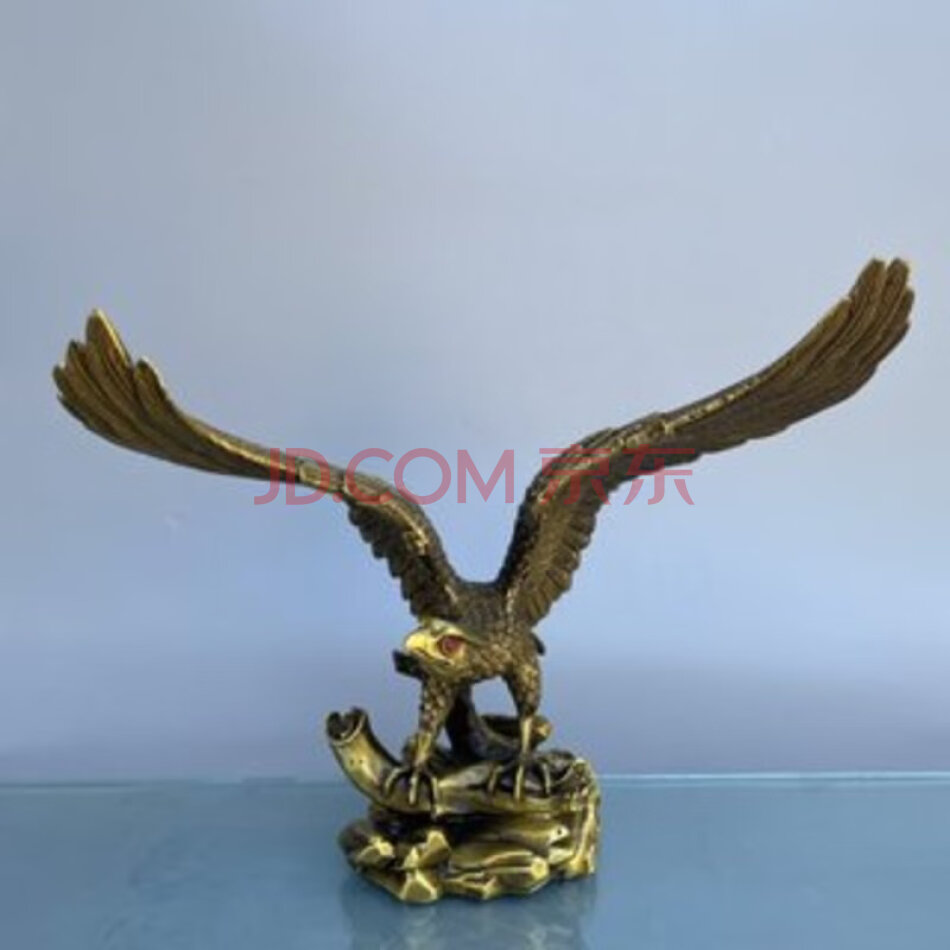 QSYY187 铜大展宏图鹰摆件