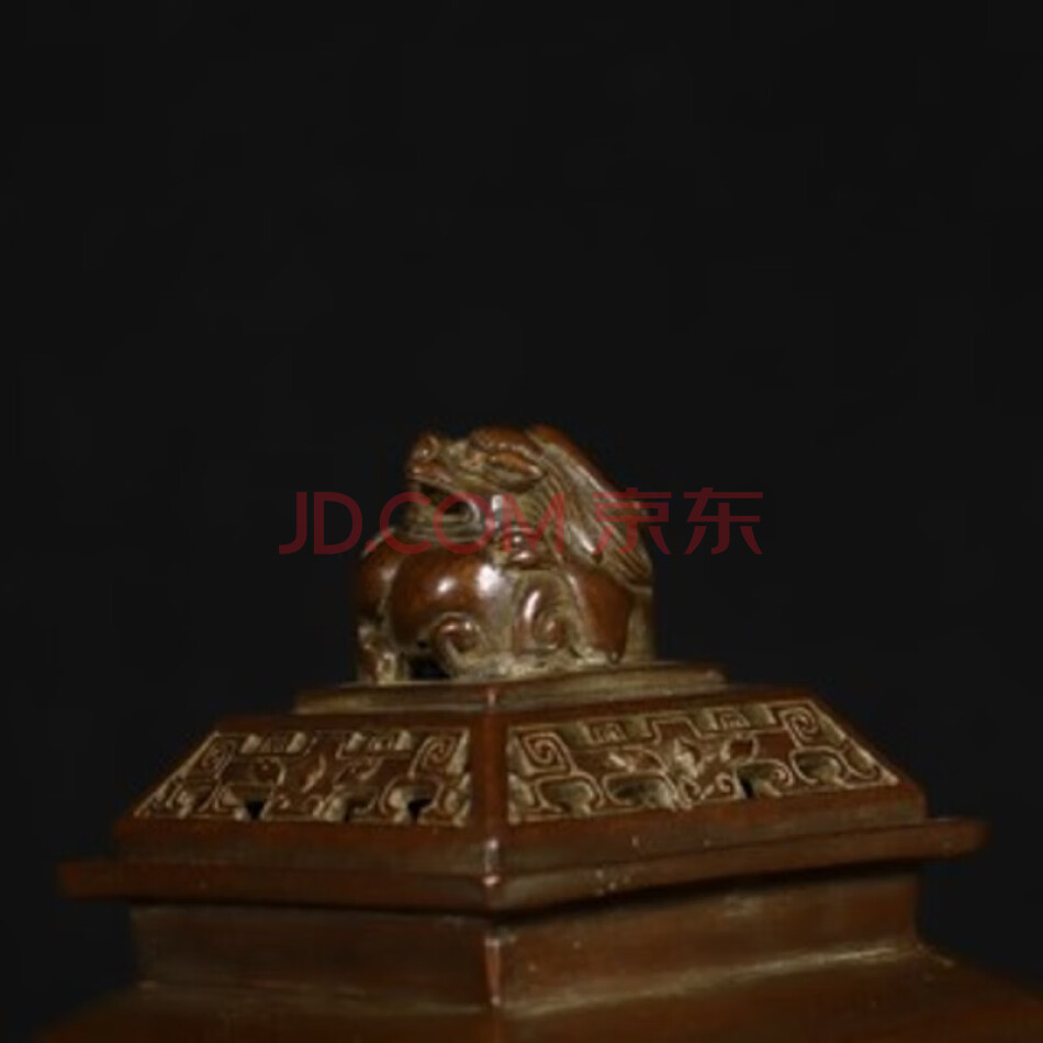 QHDJX02 铜四神兽熏炉摆件