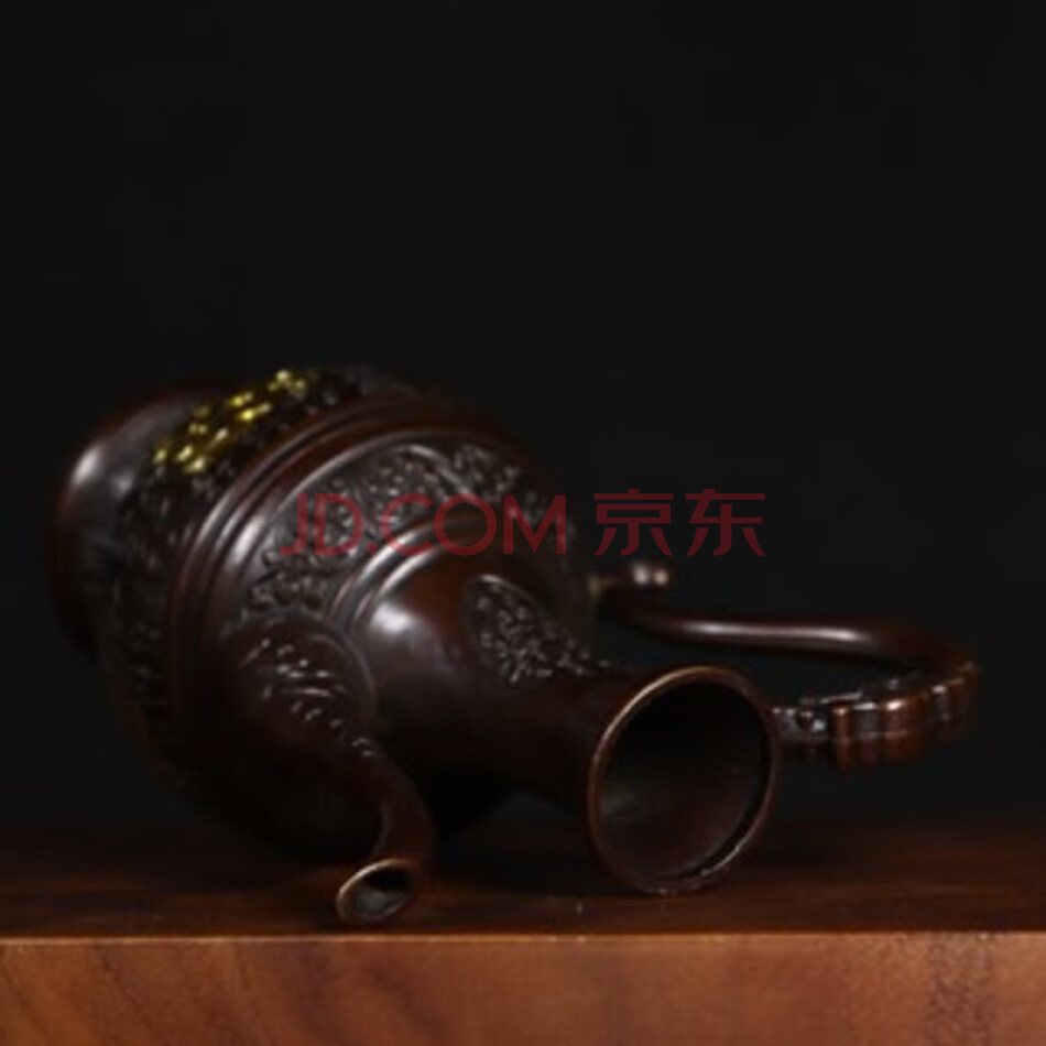QHDJX08 铜百福酒壶摆件