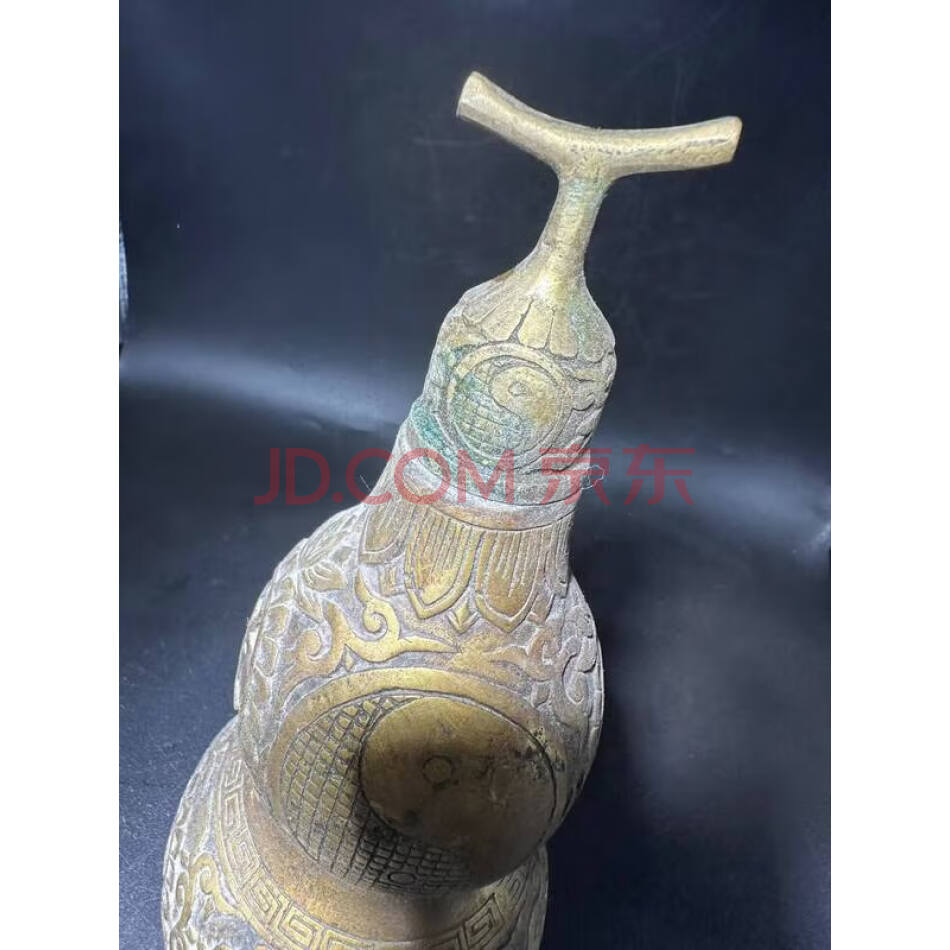 TZ:7945旧藏黄铜镇宅葫芦摆件（详见评估报告）