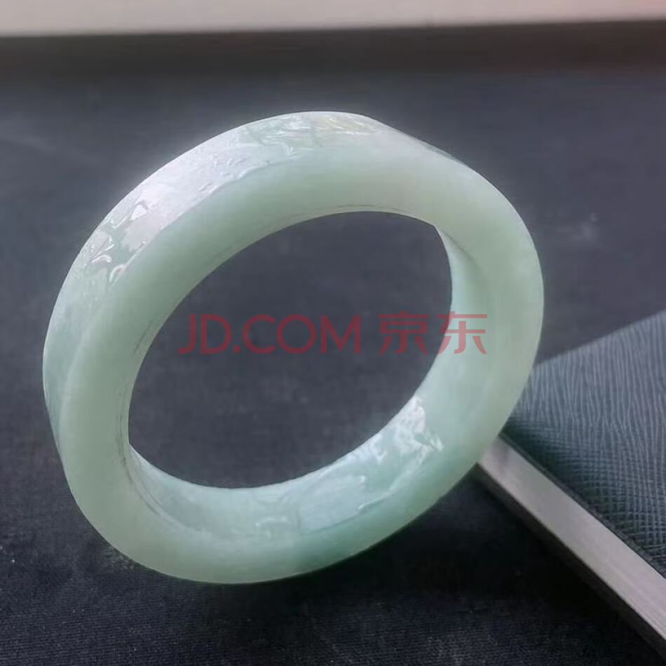 标的2：缅甸翡翠A货毛胚手镯