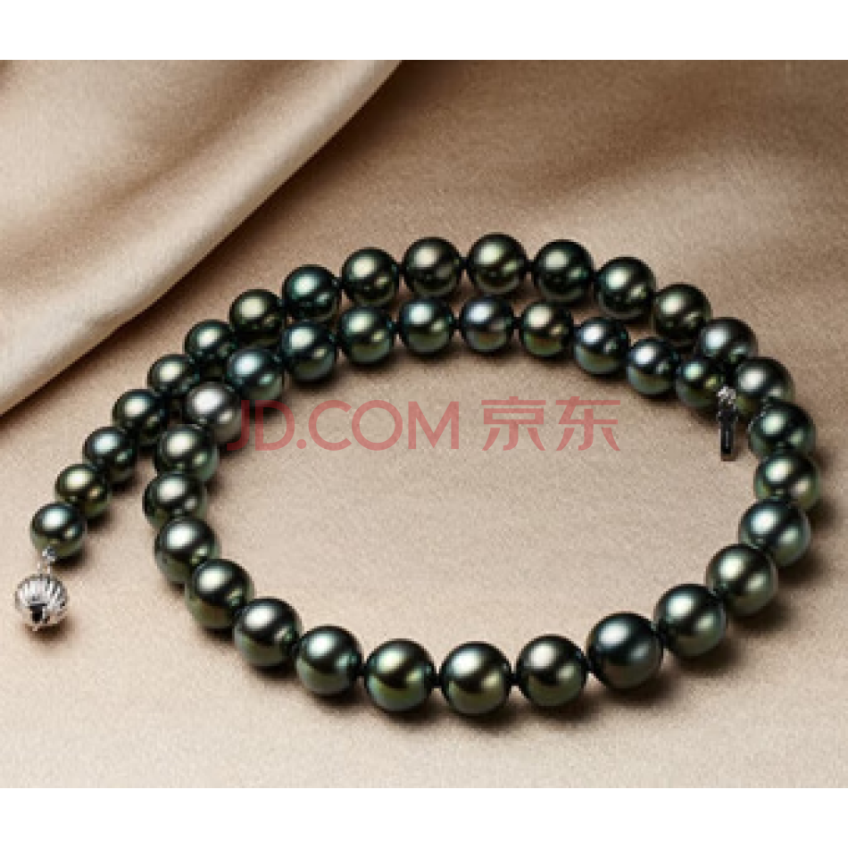 标的16：8-11mm14K金海水珍珠项链大溪地