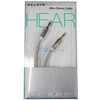 贝尔金(BELKIN) F8Z181zh06-GLD iPod/iPhone/iPad迷你立体声音频线(1.8米,3.5毫米头转3.5毫米头)