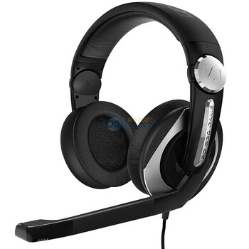 森海塞尔（Sennheiser）耳麦 PC330 专业游戏耳麦 银黑色