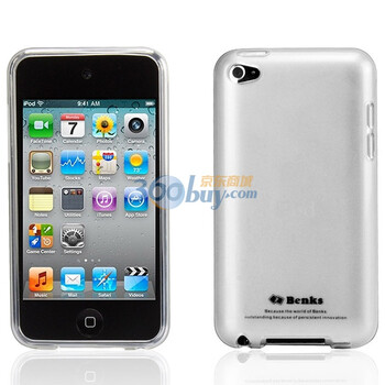 邦克仕（Benks）Magic Jelly移动数码产品专用保护壳（适用于苹果 Apple iPod touch 4透白色）
