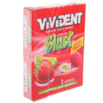 Gum Vivident Fruit Blast维盾水果味夹心口香糖30g*2