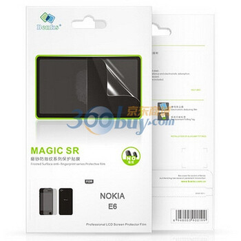 邦克仕（Benks）Magic SR磨砂防指纹系列保护贴膜 (适用于诺基亚 NOKIA E6 贴膜）