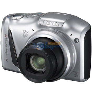 佳能（Canon） PowerShot SX150 IS 数码相机 银色（1410万像素 3.0寸液晶屏 12倍光学变焦 28mm广角）