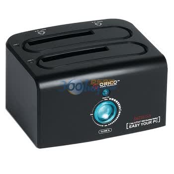 奥睿科（ORICO）8628us3 USB3.0双盘位通用硬盘座 黑