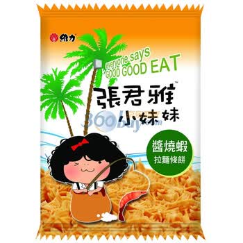 中国台湾张君雅小妹妹酱烧虾拉面条饼65g*5袋