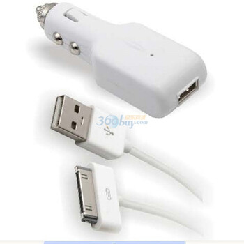和宏（D&S） iPod/iPhone汽车充电器 HIP9205 1.2米 苹果白