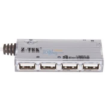 力特名片型4口HUB（带3C认证电源，稳定支持1TB移动硬盘）ZK033