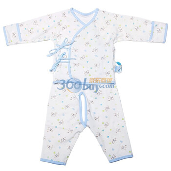 Disneybaby迪士尼宝宝开心游戏斜襟系带套装蓝色811115（52/40）