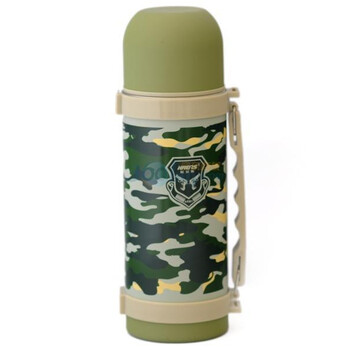 哈尔斯真空迷彩壶 750ml HY-750WAX-2 迷彩（绿、兰）颜色随机