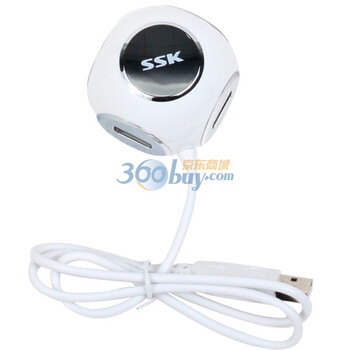 飚王（SSK）SHU018 USB2.0四口玲珑HUB 白色