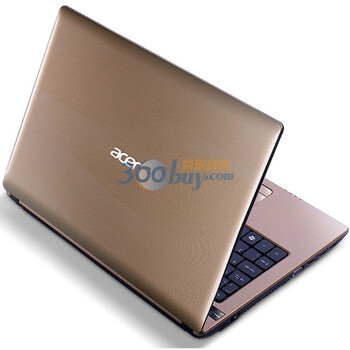宏碁（acer）AS4752G-2432G75Mncc 14英寸笔记本电脑 （i5 2430M 2G 750G D刻 GT540M 1G独显 WIN7）香槟金