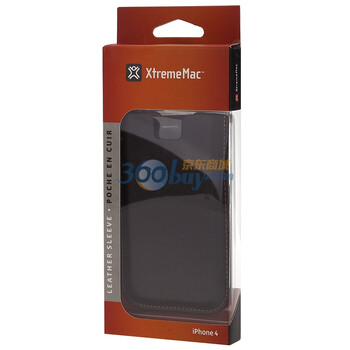 峻迈(Xtrememac) IPP-LSL-63 iPhone4抽取式皮质保护套（巧克力）