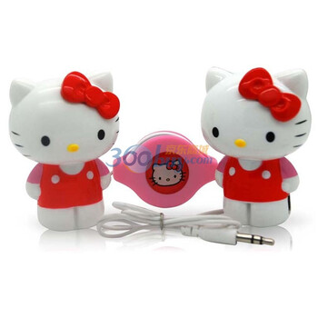 Hello Kitty HYM-570造型对只便携音箱 白色
