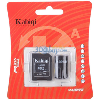 卡士奇（kabiqi）2G MicroSDHC(TF)存储卡 （Class4）三件套装