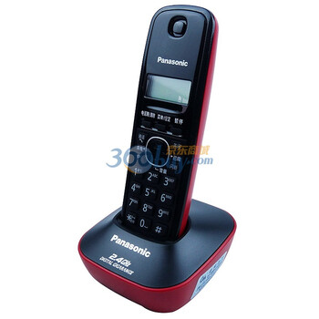 松下(Panasonic) KX-TG12CN-1 2.4G 数字无绳电话机（靓丽红）