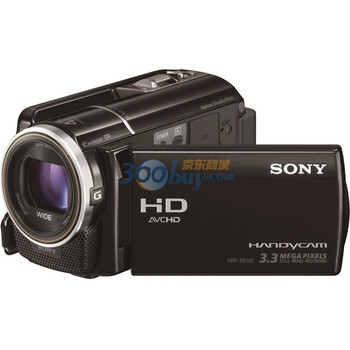 索尼（SONY） HDR-XR160E 高清硬盘数码摄像机 黑色（160GB内置硬盘420万像素）