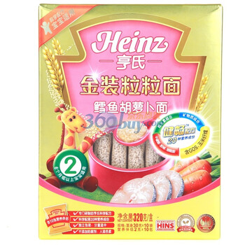 亨氏金装颗粒面鳕鱼胡萝卜面320g