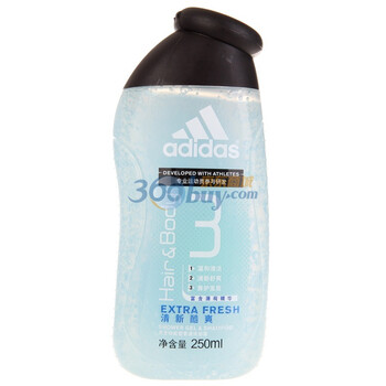 阿迪达斯adidas男士清新香波沐浴露250ml