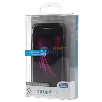 卡登仕（Capdase） Galaxy Ace 玲珑硅胶套(黑色) 手机保护套系列 适用于三星（Samsung） S5830