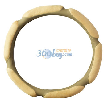 车德克（CEDEKE） 中号 超手感3D立体麂皮绒汽车方向盘套 米色