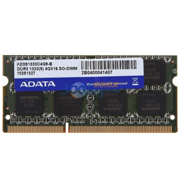 ADATA 威刚 万紫千红 DDR3 1333 4G 笔记本内存   京东钻石会员99元包邮