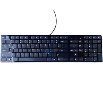 微绅(visenta) E1有线镜面键盘 黑色 USB