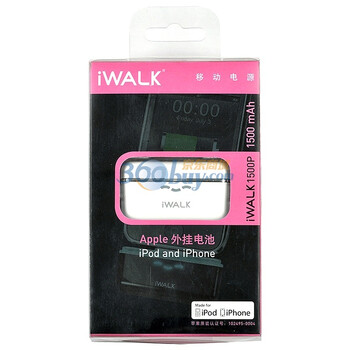 IWALK 移动电源 适用于苹果iPod,iPhone 系列 通过iPod,iPhone 系列苹果认证 白色