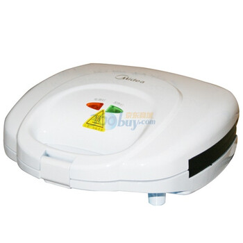 美的（midea)DPH20121 小甜心系列 蛋糕机 煎烤机 自动控温 进口不粘涂层 立式存放