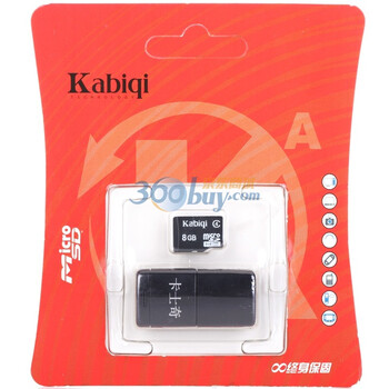 卡士奇（kabiqi）8G MicroSDHC (TF)存储卡（Class4）读卡器套装