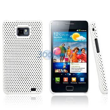艾美克（IMAK) 超薄网格彩壳白色 适用于三星i9100 Galaxy S2