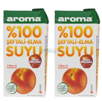 土耳其 Aroma罗蔓100%桃和苹果果汁1L*4盒