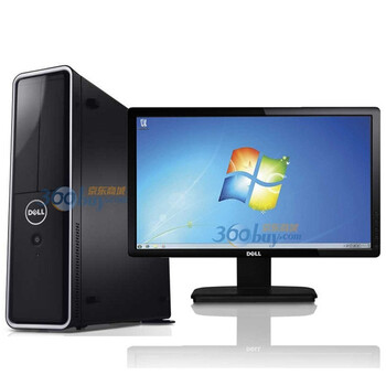 戴尔（Dell）I620SR-258B台式电脑（双核i3-2120 2G内存 500G硬盘 1G独显 D刻 键鼠 三年质保 WIN7）黑色