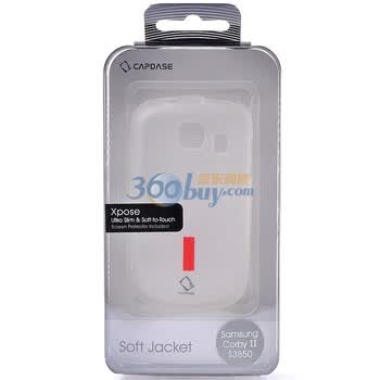 卡登仕（Capdase）玲珑硅胶套(白色) 手机保护套系列 适用于三星（SAMSUNG）CORBY II S3850