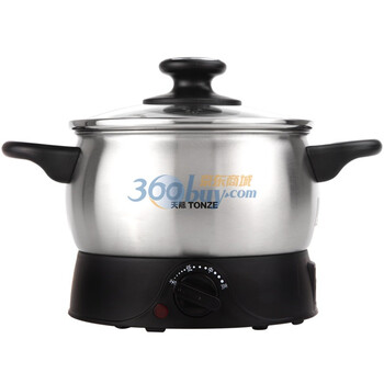 天际（TONZE）DRG-W1190D 电火锅 1升 900W 多功能电火锅（黑色）