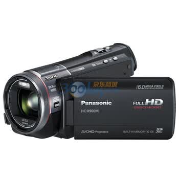 松下（Panasonic） HC-X900MGK 高清数码摄像机 黑色（915万像素 12倍光学变焦 闪存式 3.5英寸液晶屏）