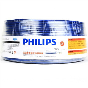 飞利浦（PHILIPS）SWA1941/93 家装工程高速无氧铜超五类网线 305米