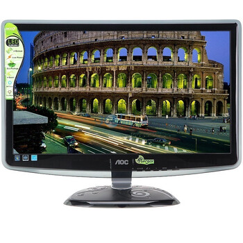 AOC（冠捷）E2040V 20英寸绿活系列宽屏LED背光液晶显示器（黑色）