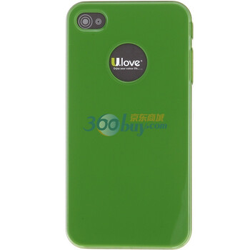优乐（U.love）ICL01 iphone4超薄保护壳 保护套（赠高清膜） 草绿