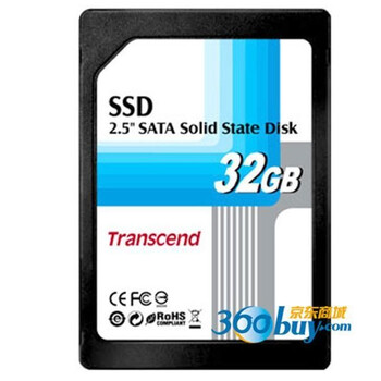 ������Transcend��32G  2.5Ӣ��SATA�ӿڣ�MLC���٣�SSD��̬Ӳ��
