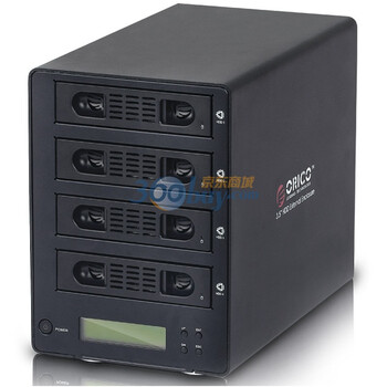 奥睿科（ORICO）3549rusi3-L 全铝四盘位火线磁盘阵列盒 带LCD液晶屏幕 银