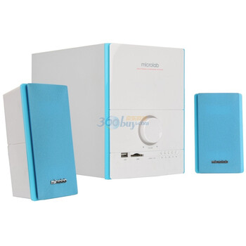 麦博（microlab） M500U 读卡读U盘 多媒体有源音响 蓝色