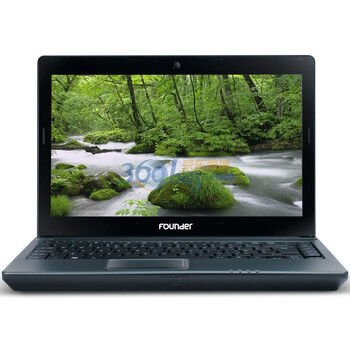 方正（Founder）R310HR 13.3英寸笔记本电脑（I3-2310M 2G 500GB GT520M 1G独显 D刻 HDMI）银灰色