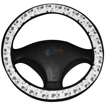 GiGi 太空记忆棉方向盘套G-W104（黑白色）
