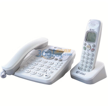 美国at&t EL54109WCN 白色 数字无绳子母机 中英文菜单 录音
