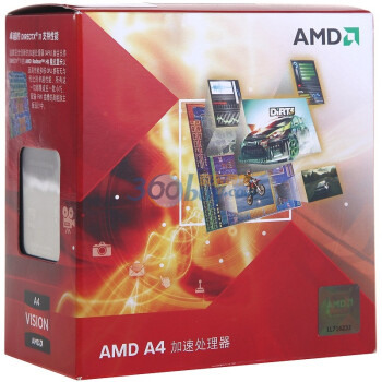 AMD A-Series X2 A4-3300 盒装CPU（Socket FM1/2.5GHz/1M缓存/HD 6410D/32纳米/65W）